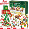 A box of the Mermaid Jewelry Advent Calendar featuring various small toys and Christmas-themed items.