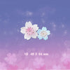 Cherry Blossom Embroidery Patches – Self-Adhesive DIY Decor for Clothes & Accessories