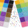 5200+ Glass Rice Beads in 24 Colors for DIY Jewelry Making