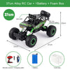 A 37cm Alloy RC Car with a battery and foam box shown from above.