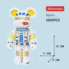 Cartoon Bear Building Block Set with LED Light