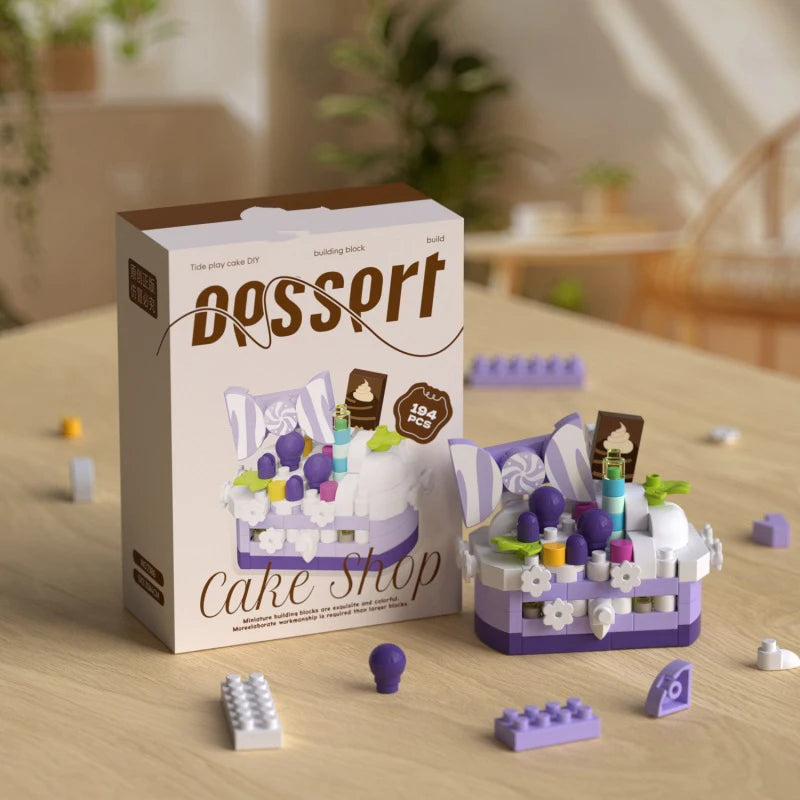 Cake-Shaped Building Block Set for Creative Home Décor