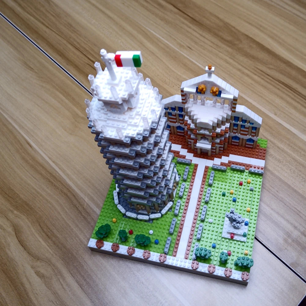 Leaning Tower of Pisa Micro Building Blocks Set