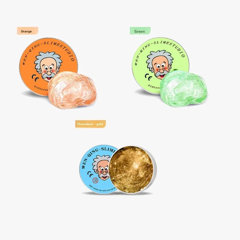Clear Crystal Liquid Glass Thinking Putty – Stress Relief Fidget Toy