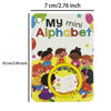 A set of My Mini Alphabet learning cards featuring pictures for toddlers and preschoolers.