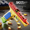 Realistic Building Block Toy Pistol with Shell-Ejecting Action