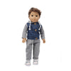 Bear Print Casual Outfit for 43 cm Baby Dolls