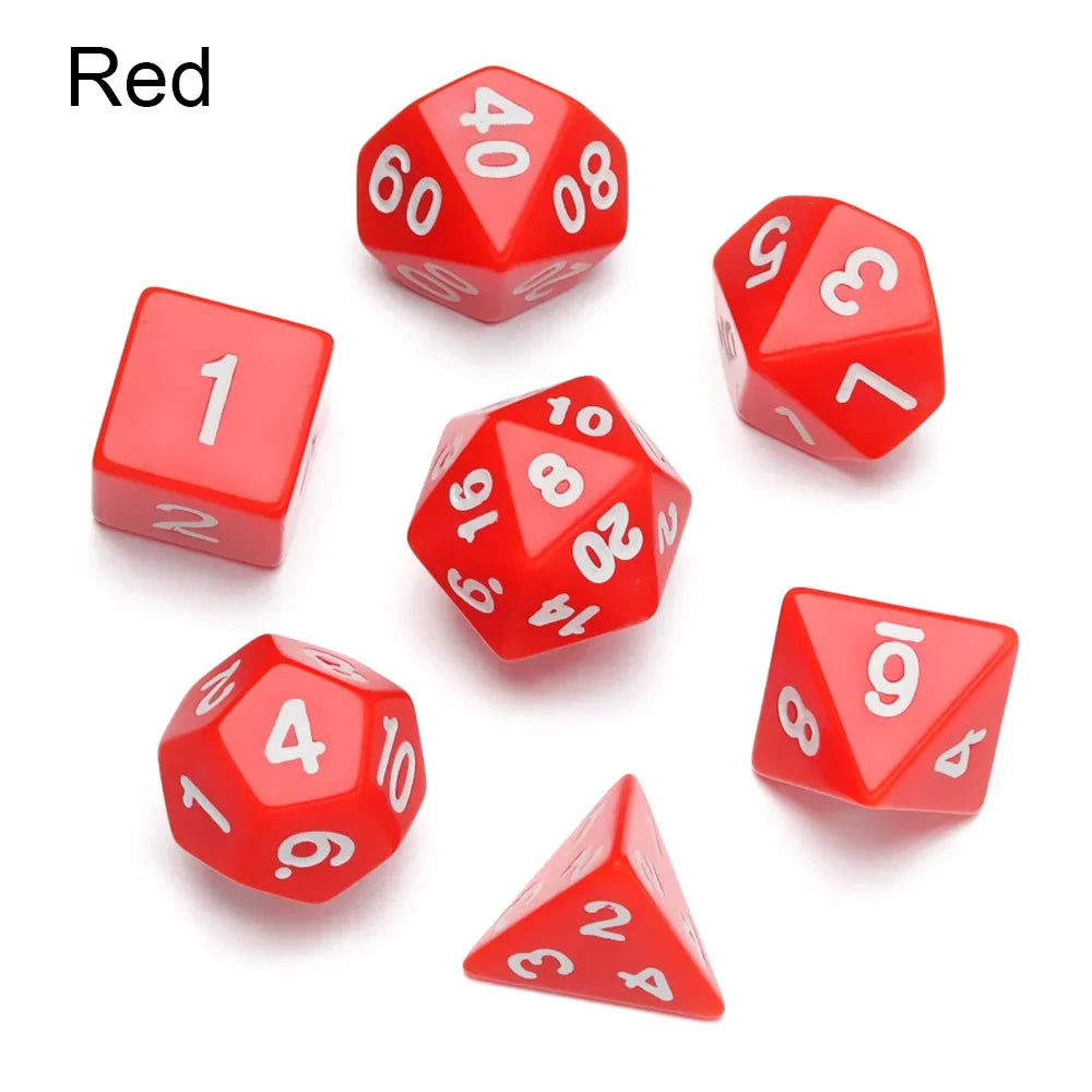 7-Piece Polyhedral Dice Set for Tabletop RPGs and Board Games