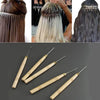 Professional Crochet Hook Set with Wooden Handles for Hair Extensions and Wig Making