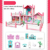 Dream Villa Dollhouse Playset with Furniture for Kids