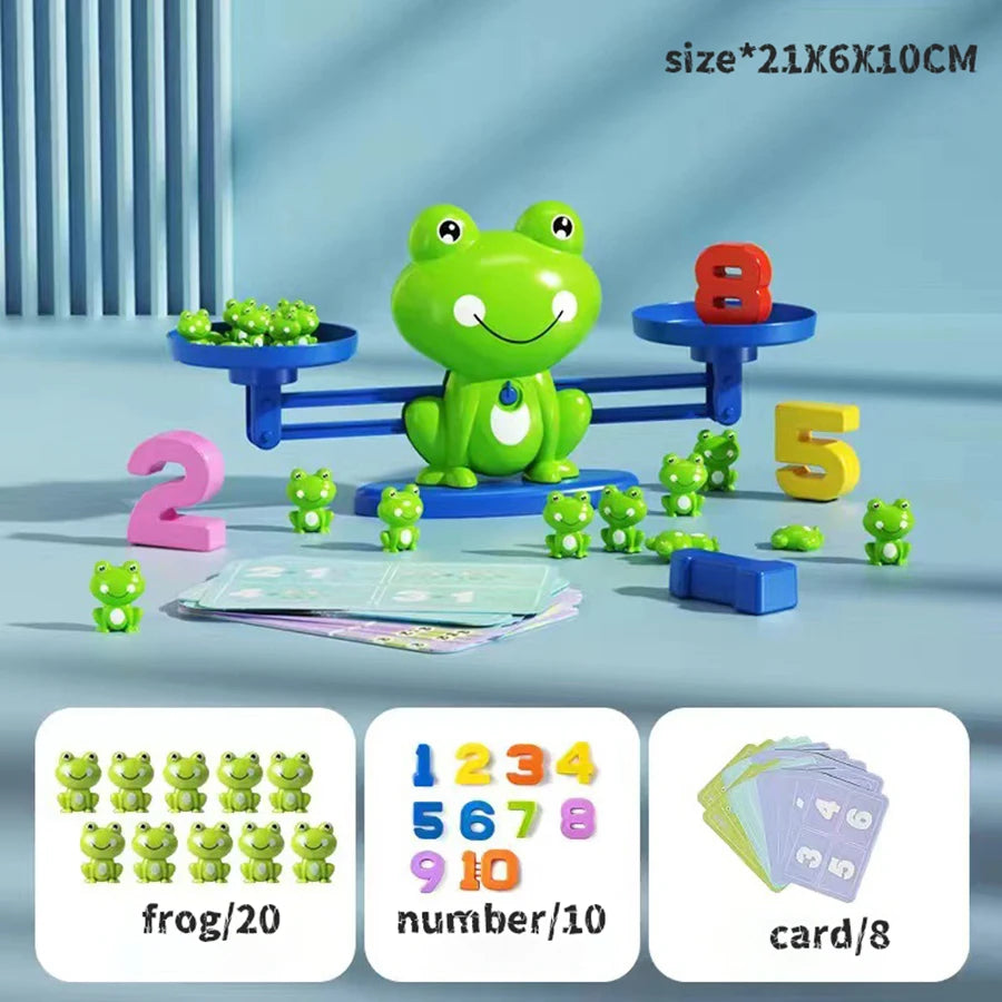Frog Balance Math Game for Kids – Early Learning Addition & Subtraction Toy