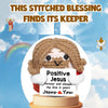 Handmade Crochet Emotional Support Jesus Doll with Card