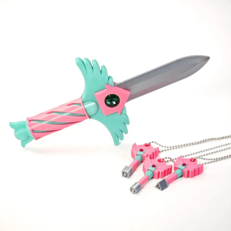 Squid Game Style Dagger Necklace Set (4-Pack)