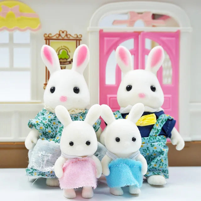 Forest Animal Miniature Dollhouse Furniture Set – 1/12 Scale Bedroom, Kitchen & Bathroom Decor