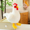 Adorable White Chicken Plushies – Soft Farm Animal Stuffed Hen & Rooster Set