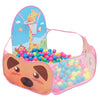Kids Indoor Play Tent with Ball Pit and Basketball Hoop