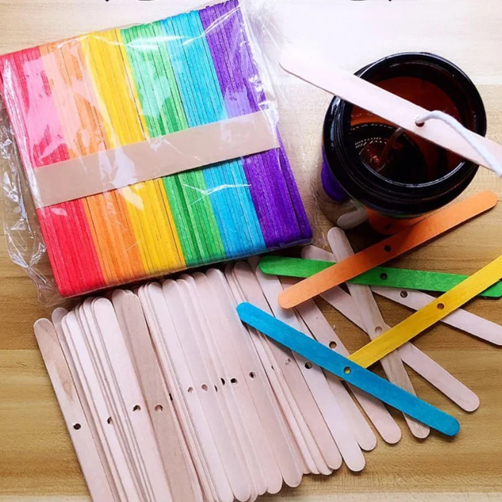 Cotton Candle Wicks Kit with Metal Stands (50-Piece)