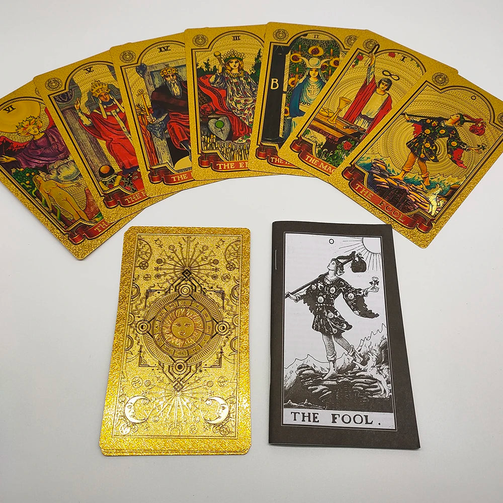Gold Foil Rider Waite Tarot Deck