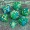 7-Piece Polyhedral Glitter Dice Set for Dungeons & Dragons
