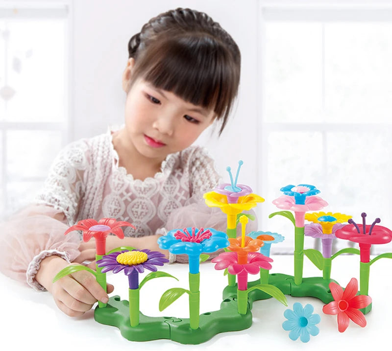 Creative Flower Garden Building Playset for Kids