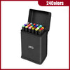 Dual-Tip Alcohol Art Markers – 24 to 262 Color Sets for Illustration & DIY