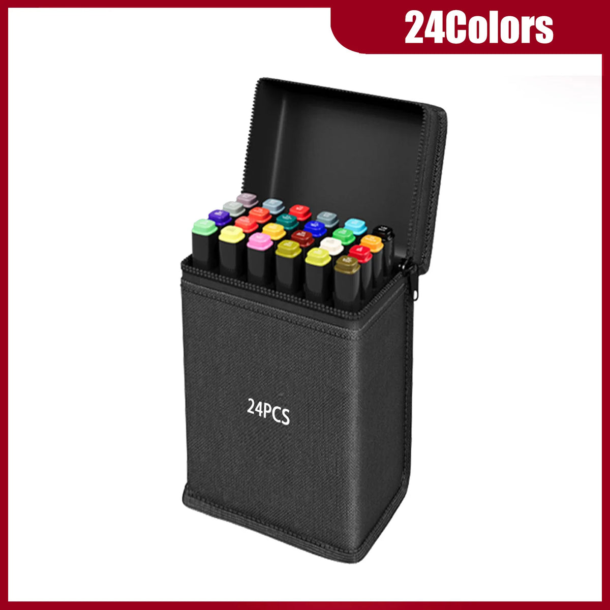 Dual-Tip Alcohol Art Markers – 24 to 262 Color Sets for Illustration & DIY