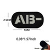 Blood Type Tactical Patches with Glow-in-the-Dark Design