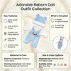 Cozy Cartoon Bear Winter Pajamas for 12-Inch Reborn Dolls