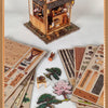 DIY Wooden Miniature Japanese Tavern Model Kit with LED Lighting