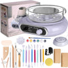 Compact Pottery Wheel Craft Kit with Tools and Paints