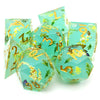 Handmade Resin D&D Dice Set – 7 Polyhedral Dice with Floral Design