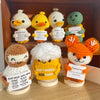 Handmade Crochet Positive Doll with Hugging Card
