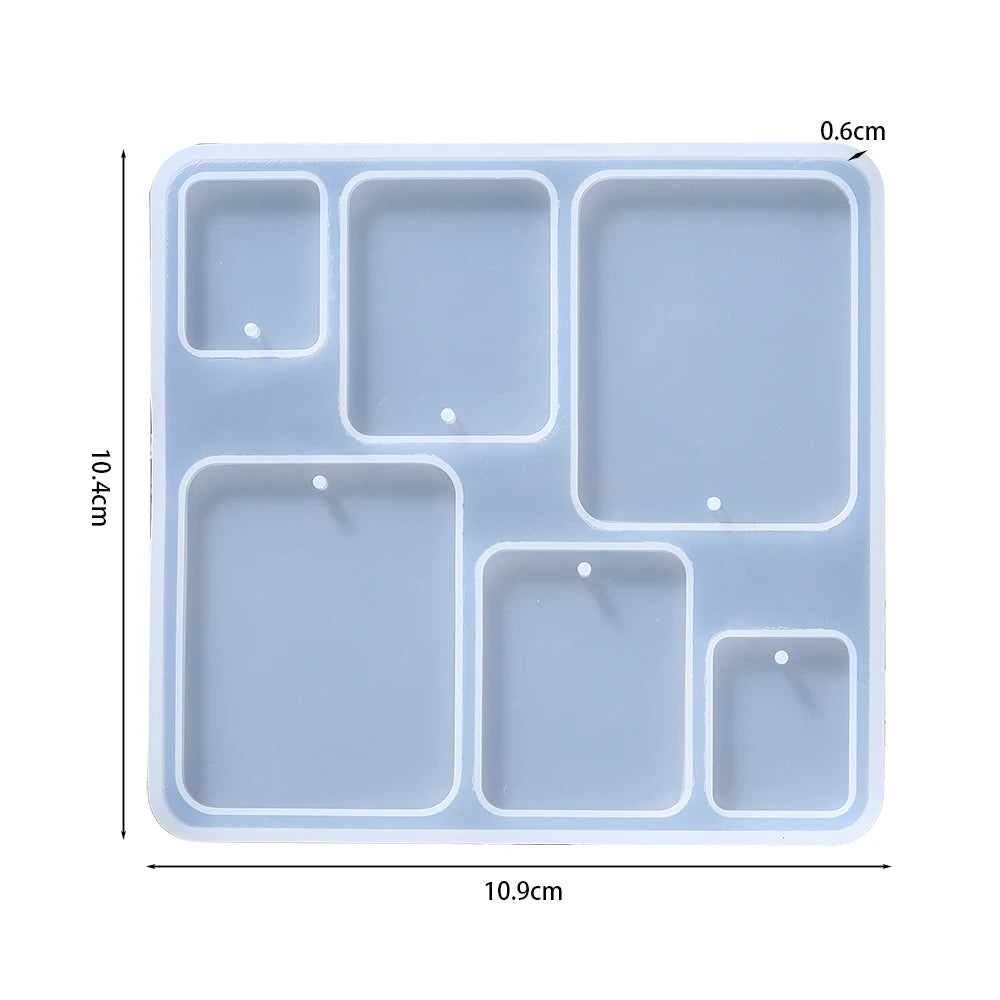 Geometric Silicone Mold for Epoxy Resin Jewelry Making