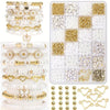 DIY Clay Bead Jewelry Making Kit with Daisy Charms and Alphabet Beads