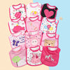 Waterproof Baby Feeding Bibs and Burp Cloths Set (5-Piece)