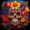5D Diamond Painting Kit – Floral Skull Full Drill Art Craft