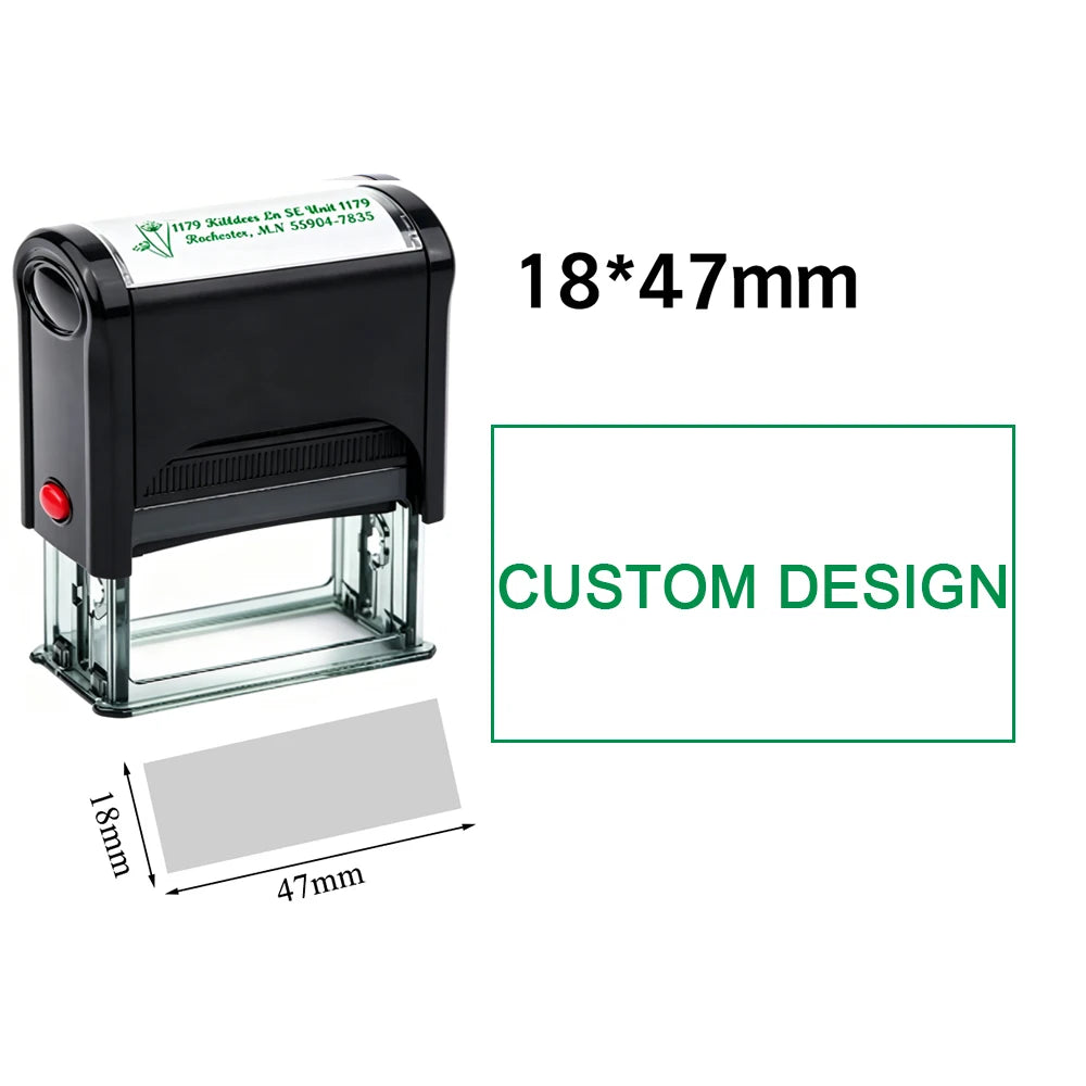 Customizable Self-Inking Rubber Stamp