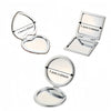 A set of folding mirrors with leather covers showing various sizes and angles.