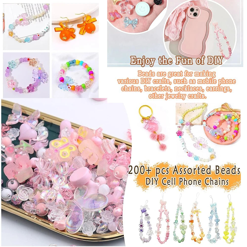Colorful Assorted Acrylic Beads for DIY Jewelry Making