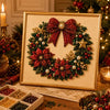 Festive Christmas Pearl Diamond Painting Kit with Frame
