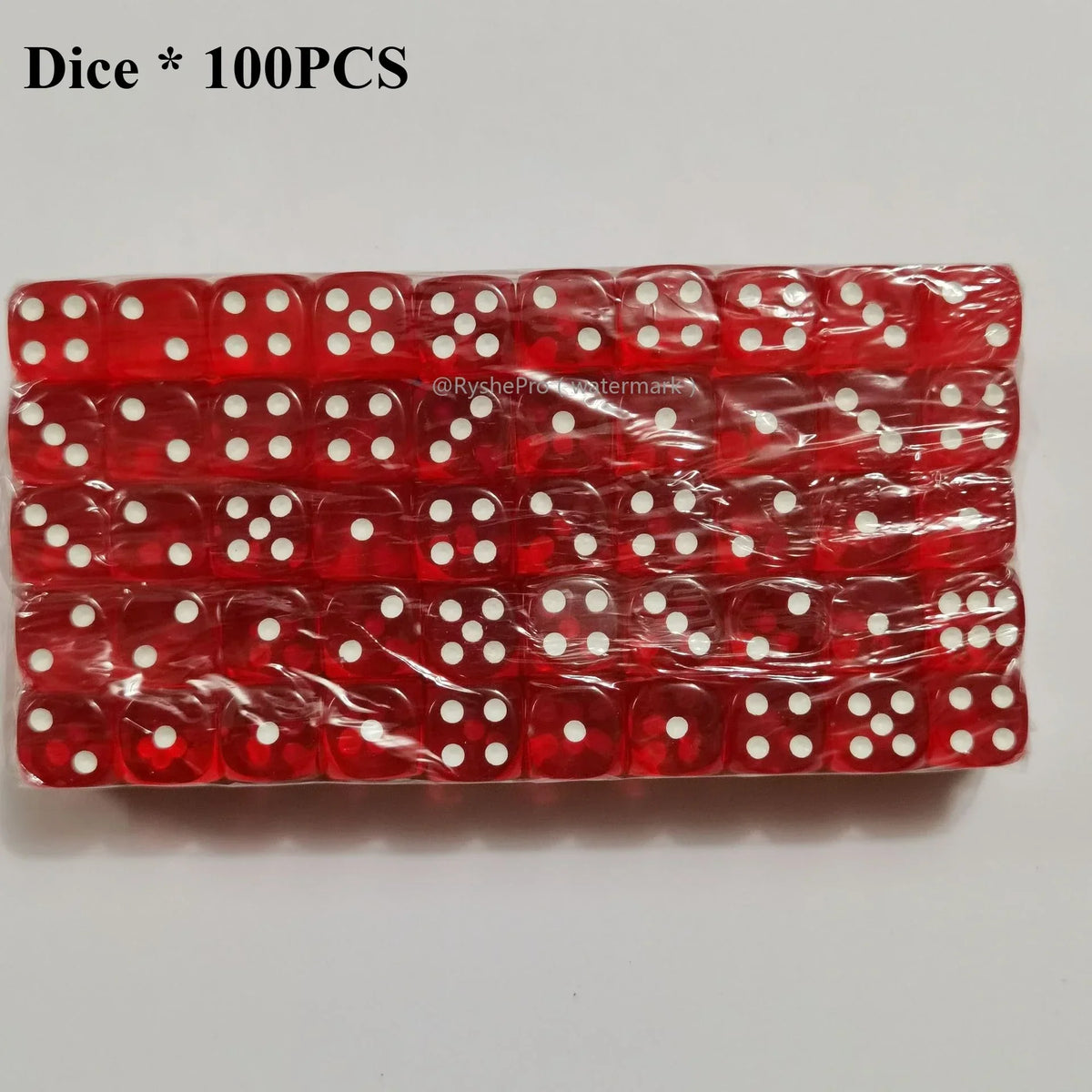 Acrylic Dice Set – 100 Colorful 14mm Dice for Games, Parties & Learning