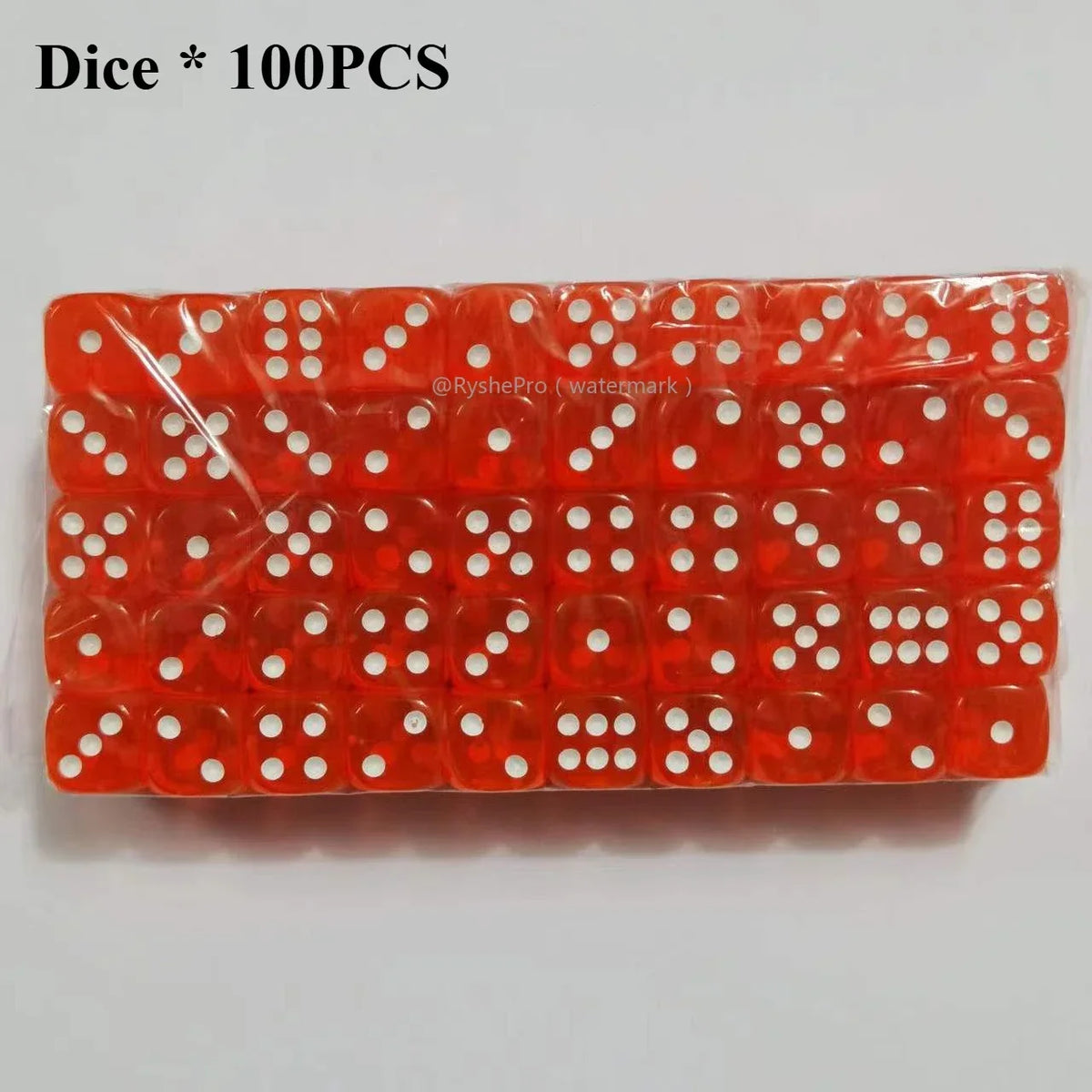 Acrylic Dice Set – 100 Colorful 14mm Dice for Games, Parties & Learning