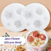 Reusable Rose Silicone Mold with Realistic Layered Petals