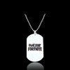 Fortnite Emblem Stainless Steel Charm Pendant Necklace