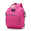Canvas Baby Diaper Bag with Thermal Bottle Pockets & Hanging Design
