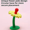 Flower-Shaped Silicone Baby Teether with Stand