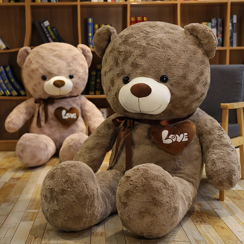 Soft Plush Teddy Bear with Heart Design