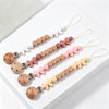 Personalized Baby Pacifier Clip with Silicone Beads