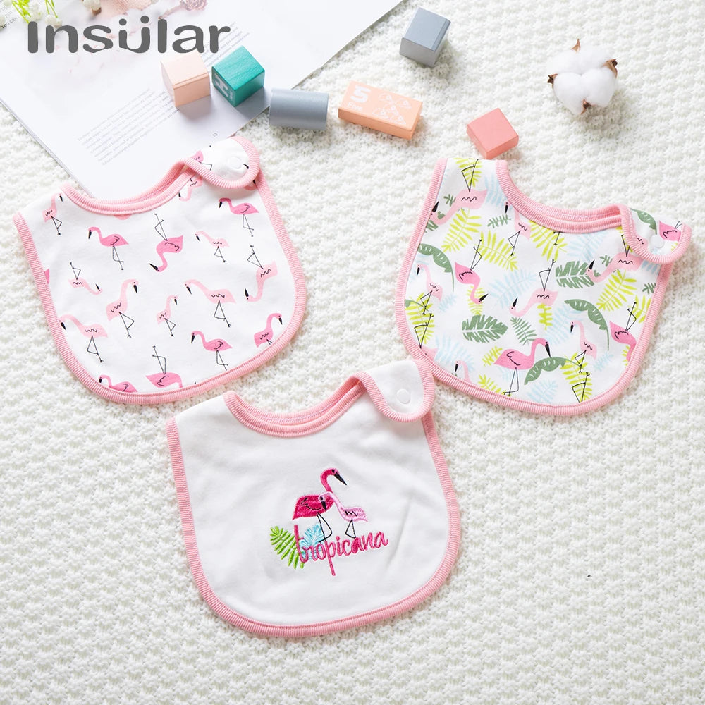Cotton Bandana Bibs for Babies (3-Pack)