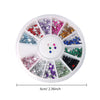 12-Color Glass AB Rhinestone Nail Art Kit
